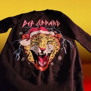Def Leppard Unisex Christmas Sweatshirt  - Size XS
